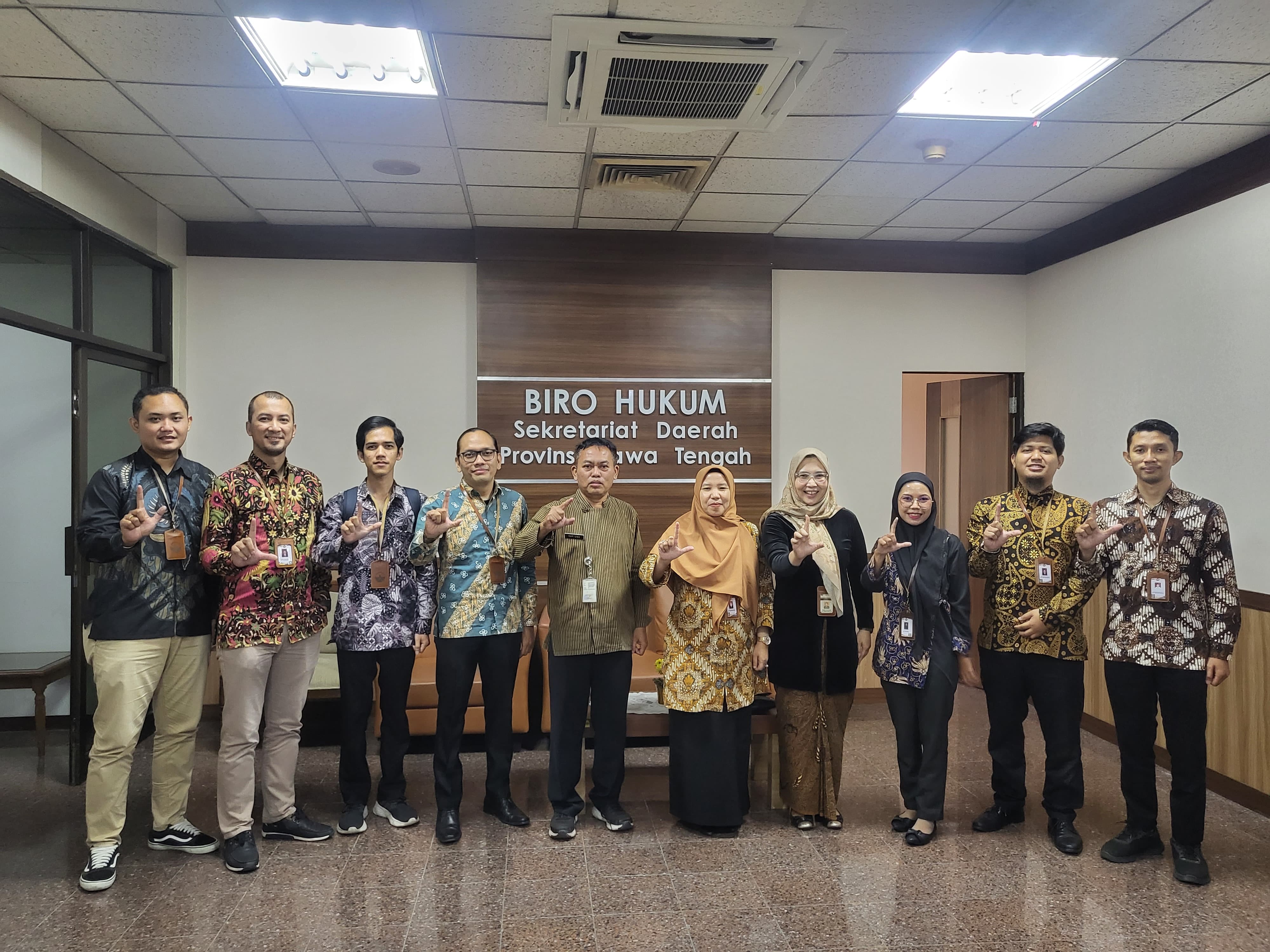 Tingkatkan Pengelolaan Layanan, JDIH Untidar Kunjungi Biro Hukum Provinsi Jawa Tengah